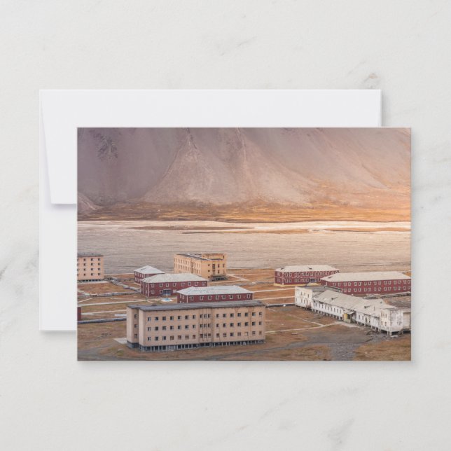 Svalbard Pyramiden Card (Framsida)