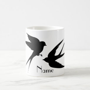 Svälj Birds Silhouettes Thunder_Cove Kaffemugg