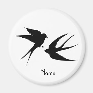 Svälj Birds Silhouettes Thunder_Cove Magnet
