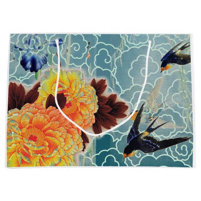 SVÄLJ JAPANESE FLOWER Gift Bag (Framsidan)