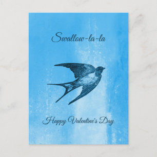 Svälj la-la naughty Valentine Day Helg Vykort