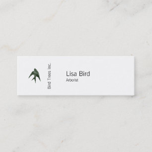 Svälj (Letterpress Stil) Mini Visitkort