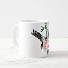 Svälj med Bamboo och blommor Classic Kaffemugg