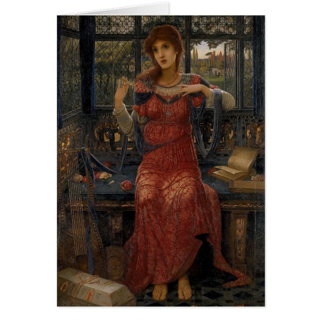 Svälj, Svälj av John Melhuish Strudwick Hälsningskort (Framsidan)