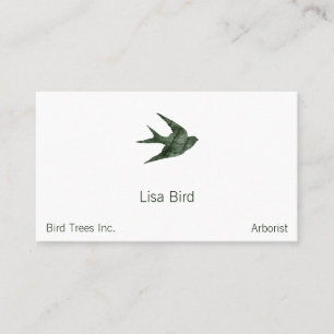 Svälja (Letterpress Stil) Visitkort