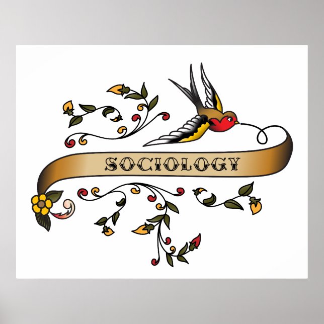Svälja och Rulla med sociologi Poster (Framsidan)