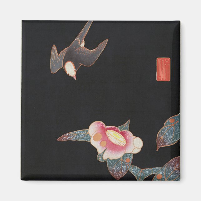 Sväljer och Camellia, Jakuchū Magnet (Framsidan)