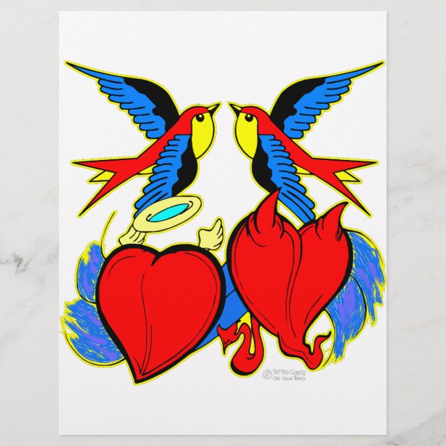 Sväljer och lyssnar på tatuering (Framsida)