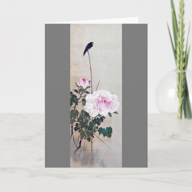 Sväljer och Peony, Watanabe Seitei Kort (Framsida)
