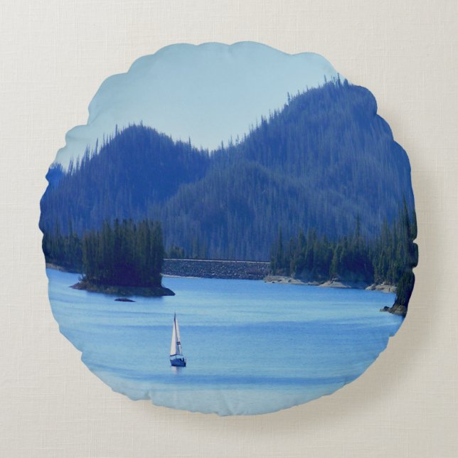 Sväll iväg..... rund kudde (Framsidan)