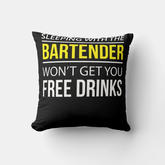 Sväll med Bartender Kudde (Framsida)