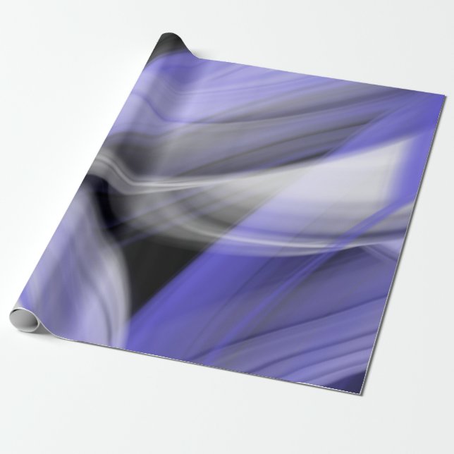 Svälla in Papper Abstrakt Home Trend Lavender Viol Presentpapper (Utrullad)