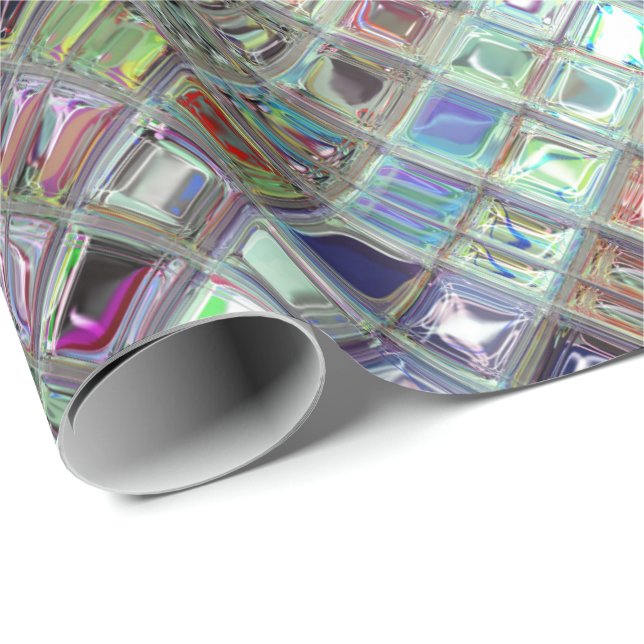 Svälla in Pappra shimmer Gems Presentpapper (Rullad Hörn)