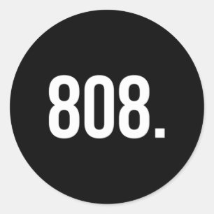 Svälla Music Beat Producer 808 Minimalist Runt Klistermärke
