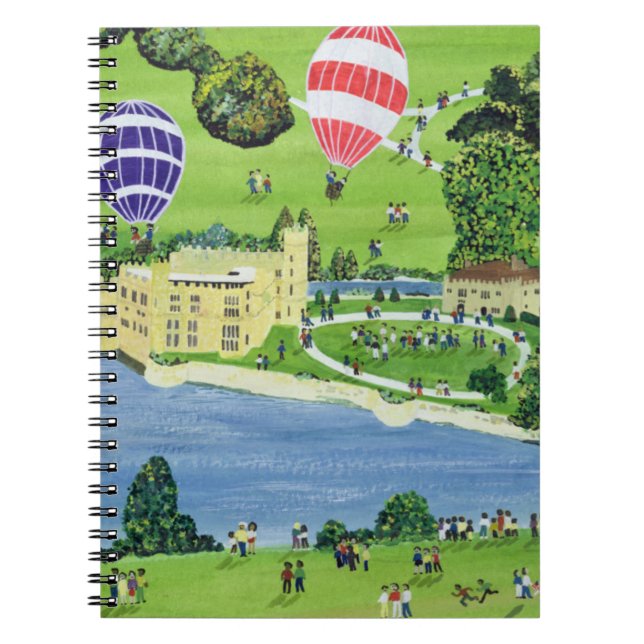 Svälla på Leeds Castle Anteckningsbok Med Spiral (Framsidan)