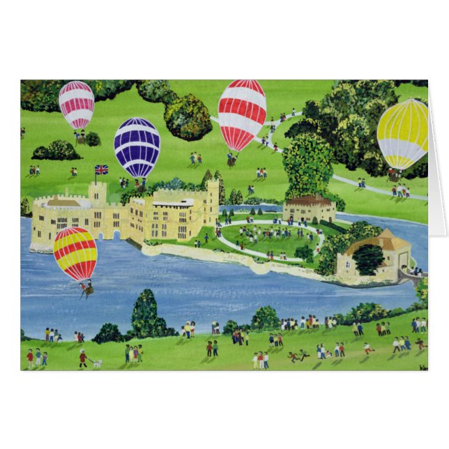 Svälla på Leeds Castle Hälsningskort (Framsidan Horizontal)