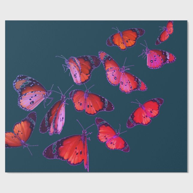 Svälla Papper BLUE MED SMÖR Presentpapper (Platt)