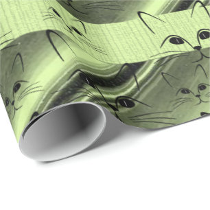Svälla Papper Kitten Presentpapper