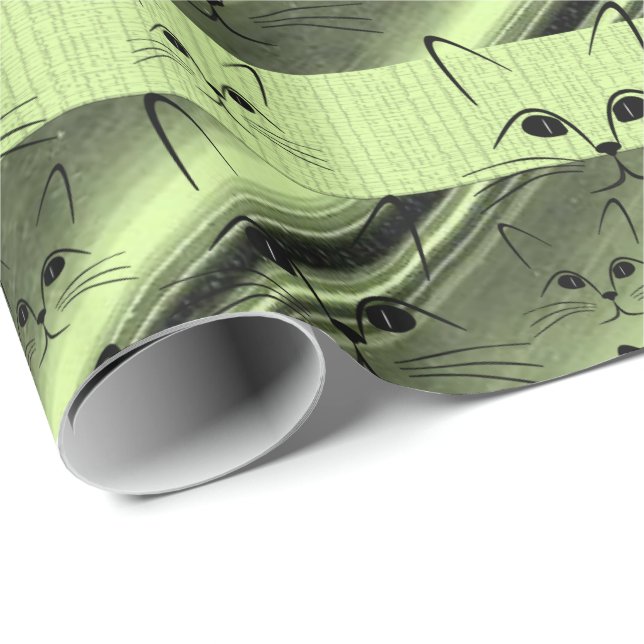 Svälla Papper Kitten Presentpapper (Rullad Hörn)