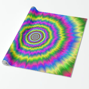 Svälla Papper neon-explosion Presentpapper