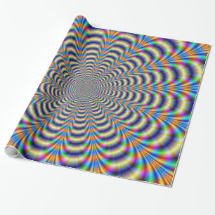 Svälla Papper Psychedelic Ringed Pulse Presentpapper