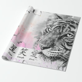 Svälla Papper TIGER OCH SMÖR I ROSA Presentpapper