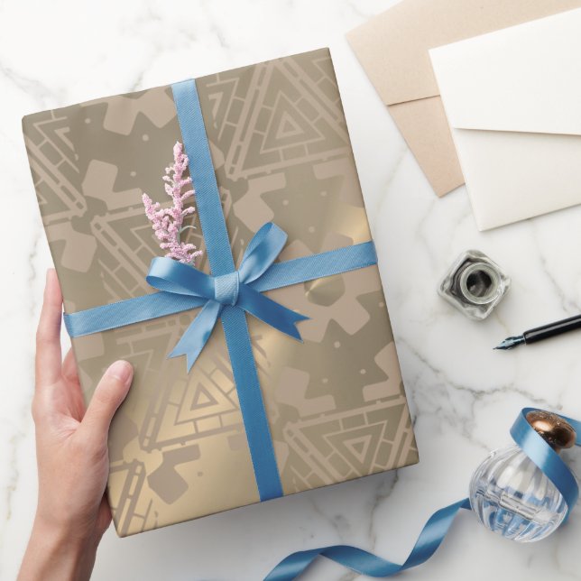 Svälla Pappert Modern Mönster på Nacre Metallic Presentpapper (Gåvor)