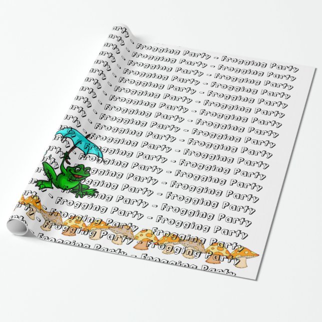 Svälla Pappert Party-svampar för groddning Presentpapper (Utrullad)