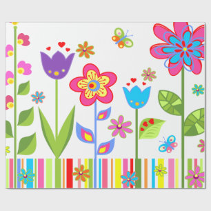 Svälla pappra blommor åt henne presentpapper