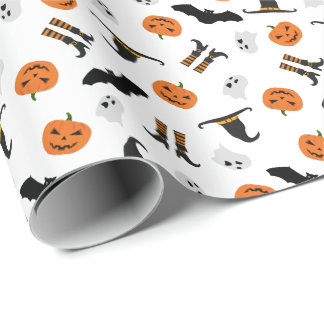 Svälla Papprare med Halloween Mönster Presentpapper