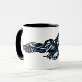 Svällande Magpie Mugg