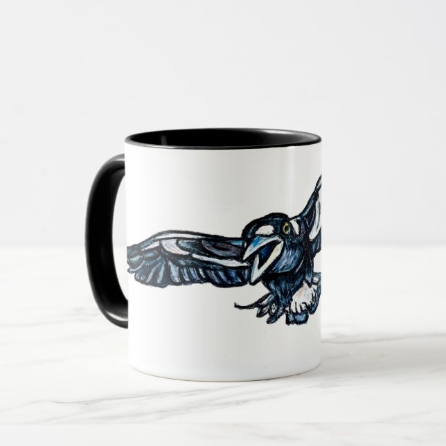 Svällande Magpie Mugg (Framsida vänster)