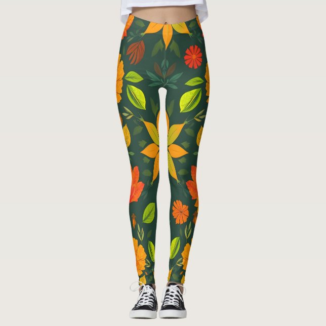 Svällande naturlig Inslag Leggings (Framsida)