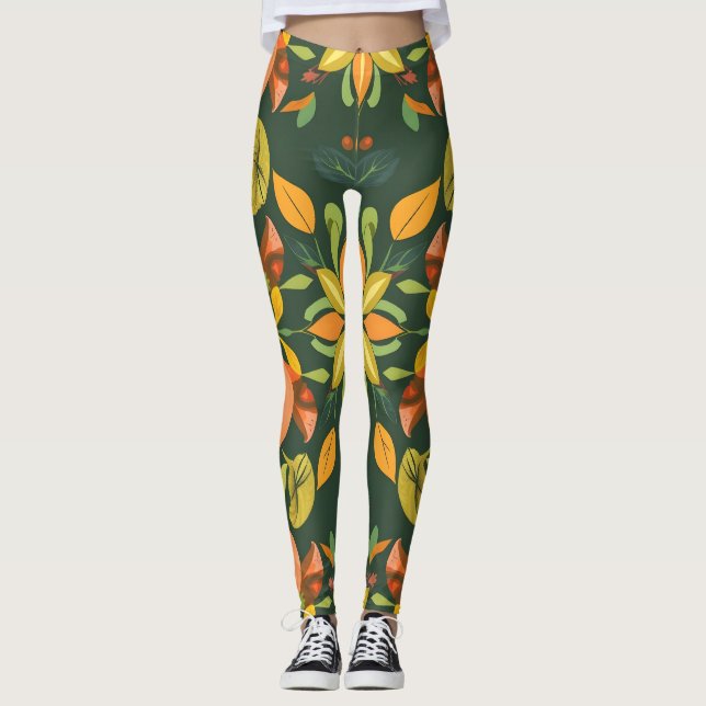 Svällande naturlig Inslag Leggings (Framsida)