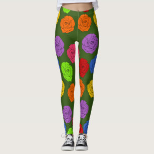 Svällande och färglöst Ro - Grönt Leggings