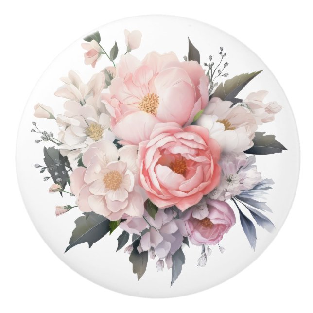 Svällande rosafärgad och vit blomsterprakt  knopp (Framsidan)
