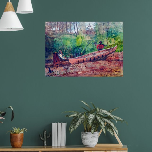 Svällare som återställer Winslow Homer 1874 Poster (Vardagsrum 1)