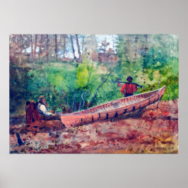 Svällare som återställer Winslow Homer 1874 Poster