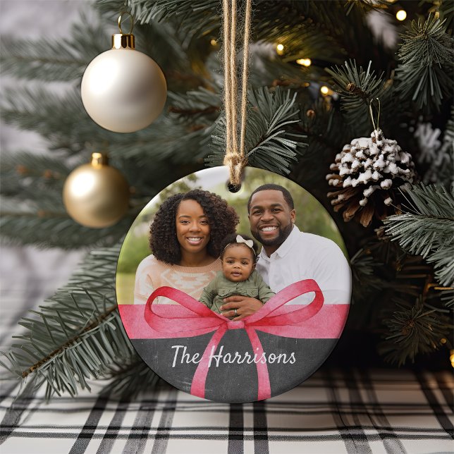 Svälld i rött | Fotojul Julgransprydnad Keramik (Skapare uppladdad)