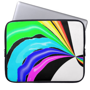 Svälld regnbåge laptop fodral
