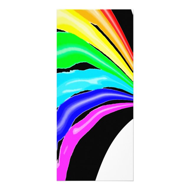 Svälld regnbåge reklamkort (Framsidan)