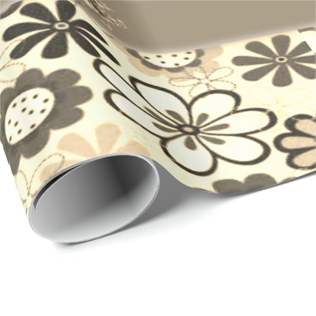 Svällning av papper solros presentpapper (Rullad Hörn)