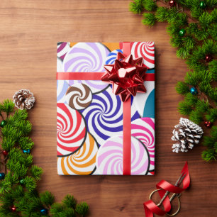 Svällning Papper - Candy Collage Presentpapper