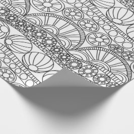 Svällning Papper - Dörrcirkulär B/W Presentpapper