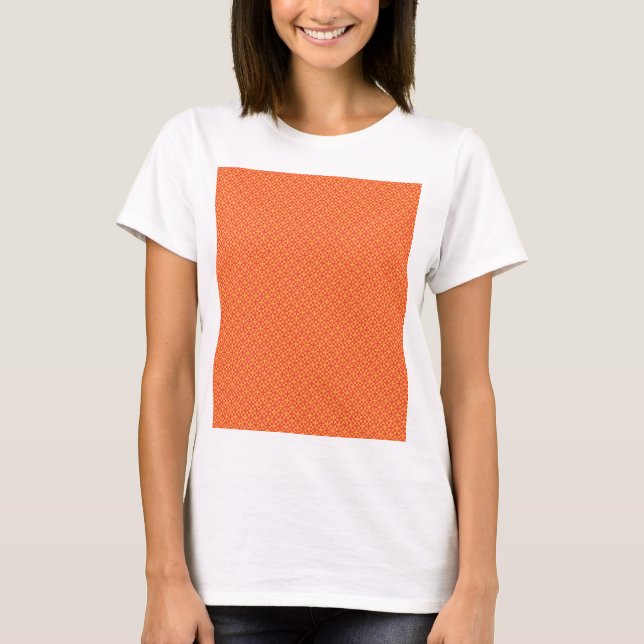 Svällning papper med mönster med orange, re t shirt (Framsida)