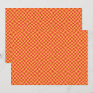 Svällning papper med mönster med orange, re tack kort