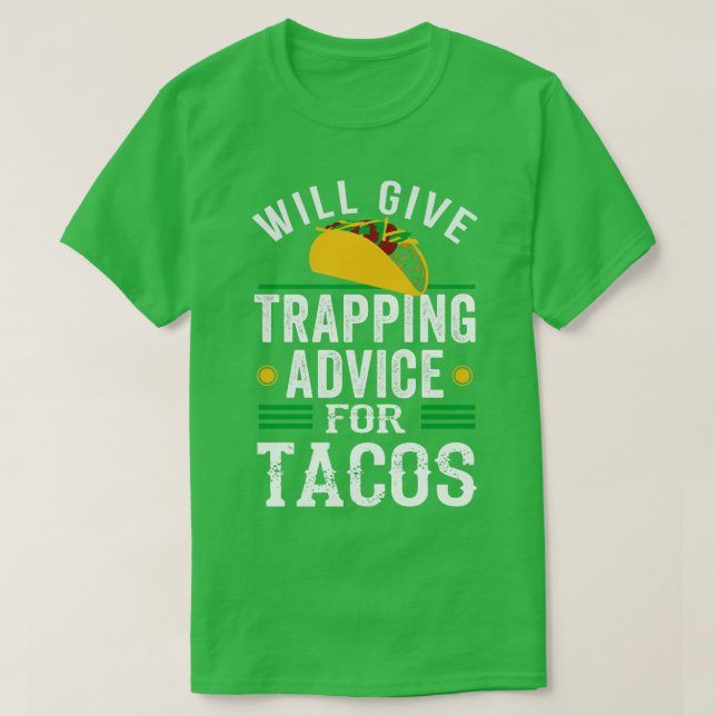 Svällningsråd för takos Trapper Trap Hunting T Shirt (Design framsida)