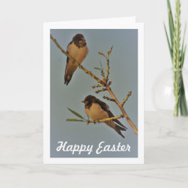 Svalporträtt i vintage-stil kort