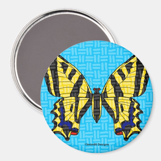 Svalstjärt (rund) - Magnet (Front/Back)