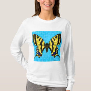 Svalstjärt (vit) - Dam långärmad skjorta T Shirt